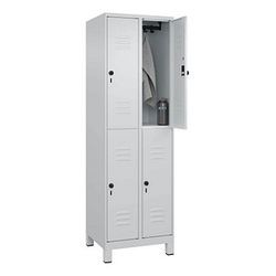 C+P Möbelsysteme Spind Classic Plus 4 Schließfächer 60,0 x 50,0 x 195,0 cm