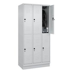 C+P Möbelsysteme Spind Classic Plus 6 Schließfächer 90,0 x 50,0 x 195,0 cm