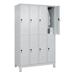 C+P Möbelsysteme Spind Classic Plus 8 Schließfächer 120,0 x 50,0 x 195,0 cm