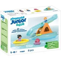Playmobil Junior Badeinsel mit Wasserrutsche Junior Aqua (71687)