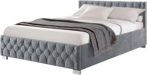 Juskys Nizza Polsterbett 120 x 200 cm (mit Matratze)