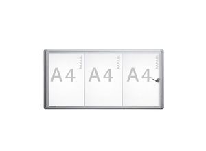 Maul Schaukasten Extraslim alu 3x DIN A4