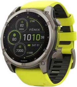Garmin Fenix 8 Solar Sapphire 51 mm Titan Silikon-Armband Garmin Fenix 8 Solar Sapphire 51 mm Titan Silikon-Armband