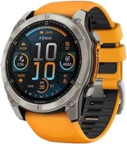 Garmin Fenix 8 AMOLED Sapphire 51 mm Titan Silikon-Armband Garmin Fenix 8 AMOLED Sapphire 51 mm Titan Silikon-Armband