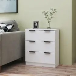 vidaXL Sideboard 60 x 30 x 70 cm Holzwerkstoff Weiß (811070) vidaXL Sideboard 60 x 30 x 70 cm Holzwerkstoff Weiß (811070)