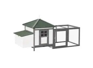 PawHut Zwerghühnerstall 196 x 76 x 97 cm (D51-092)
