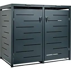Stilista Mülltonnenverkleidung Metall 2x 240 l