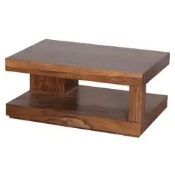 Wohnling Sheesham Couchtisch 90 x 60 x 40 cm