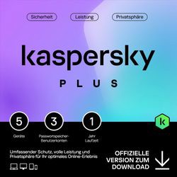 Kaspersky Plus 2025 (5 Geräte, 1 Jahr) Kaspersky Plus 2025 (5 Geräte, 1 Jahr)