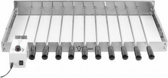 BBQ-Toro Edelstahl Grillaufsatz 11 Spieße 70 x 26-40 cm (AB975072)