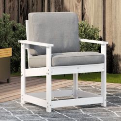 vidaXL Gartenstuhl Massivholz Kiefer mit Armlehnen (832626)