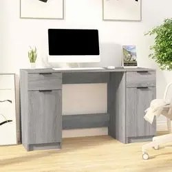 vidaXL Schreibtisch mit Beistellschrank