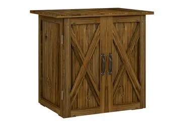 Outsunny Gartenschrank mit Doppeltür 77 x 55 cm