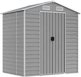 vidaXL Gerätehaus Verzinkter Stahl 191 x 130 x 198 cm (3188242)