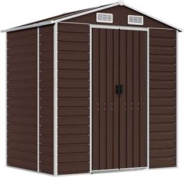 vidaXL Gerätehaus Verzinkter Stahl 191 x 130 x 198 cm (3188264)