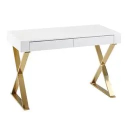 Finebuy Schreibtisch Hochglanz FB65515