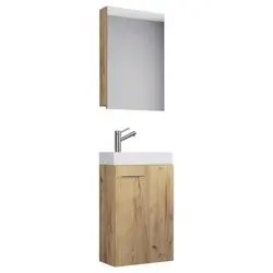 VCM Slito Gäste-Waschplatz mit Spiegelschrank