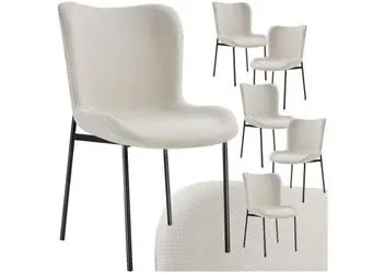 tectake Polsterstuhl Tessa 6er Set