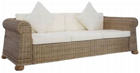 vidaXL 3-Sitzer-Sofa mit Kissen (283074) vidaXL 3-Sitzer-Sofa mit Kissen (283074)