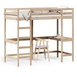 vidaXL Hochbett mit Schreibtisch 80 x 200 cm (842846)