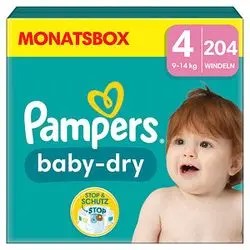 Pampers Baby-Dry Monatsbox Größe 4 (204 Stk.)
