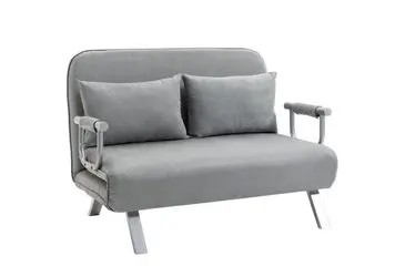 HOMCOM 2-Sitzer Schlafsofa mit Armlehne (833-042)