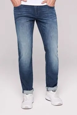 Camp David Regular-fit-Jeans mit Bleaching-Effekten