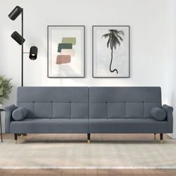 vidaXL Schlafsofa mit Kissen Samt (351858) vidaXL Schlafsofa mit Kissen Samt (351858)