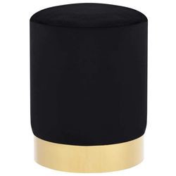 vidaXL Hocker Schwarz und Golden Samt (249839)