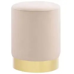 vidaXL Hocker Hellgrau und Golden Samt (249834) vidaXL Hocker Hellgrau und Golden Samt (249834)