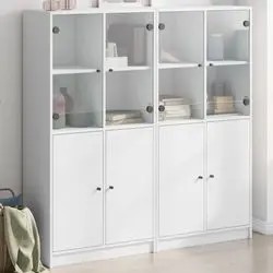 vidaXL Bücherschrank mit Türen (3206524) vidaXL Bücherschrank mit Türen (3206524)