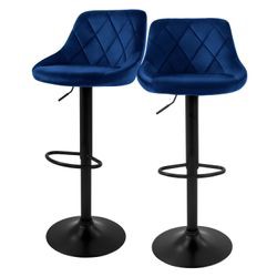 ML-Design Barhocker 2er Set Samt 62-82 cm