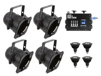 Eurolite Set 4x PAR-38 Spot dim2warm + EDX-4 DMX RDM LED-Dimmerpack (20000697) Eurolite Set 4x PAR-38 Spot dim2warm + EDX-4 DMX RDM LED-Dimmerpack (20000697)