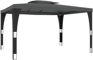 vidaXL Pavillon mit Doppeldach 3,98 x 2,98 m (368443)