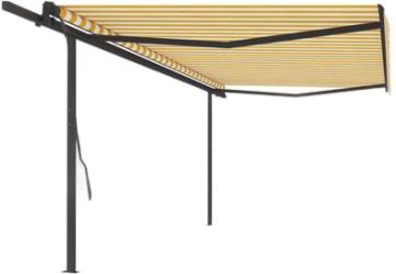 vidaXL Markise Manuell Einziehbar mit Pfosten 5 x 3,5 m (3070258) vidaXL Markise Manuell Einziehbar mit Pfosten 5 x 3,5 m (3070258)
