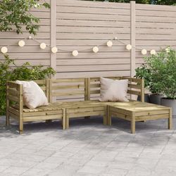vidaXL Gartensofa 3-Sitzer mit Hocker (838060) vidaXL Gartensofa 3-Sitzer mit Hocker (838060)