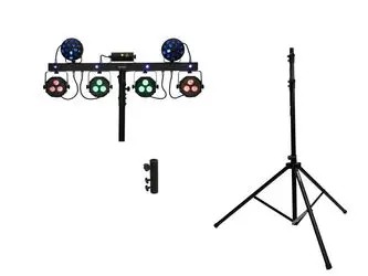 Eurolite Set LED KLS Laser Bar Next FX-Lichtset + M-4 Boxenhochständer (20000815)