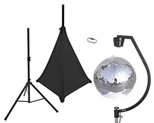 Eurolite Set Spiegelkugel 50 cm silber mit Stativ und Segel