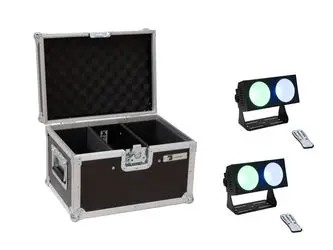 Eurolite Set 2x LED CBB-2 COB RGB Leiste + Case (20000808)
