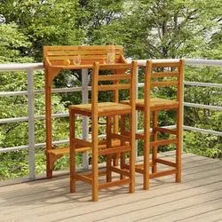vidaXL Balkonbar-Set Massivholz Akazie (3116002)