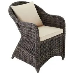 tectake Rattansessel mit Aluminiumgestell (403681)