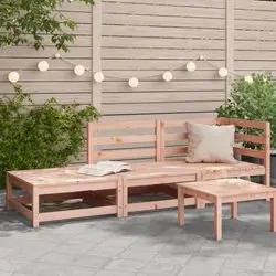 vidaXL Gartensofa mit Hocker Massivholz Kiefer (837970)
