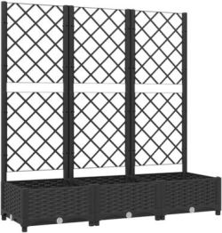 vidaXL Pflanzkübel mit Rankgitter 120 x 40 x 121,5 cm (318272)