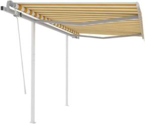 vidaXL Markise Manuell Einziehbar mit Pfosten 3 x 2,5 m (3069898)