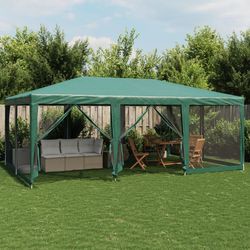 vidaXL Partyzelt mit 10 Mesh-Seitenteilen 6 x 4 m (4010066)
