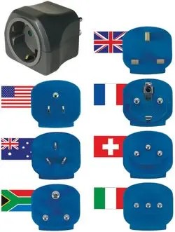 Brennenstuhl Reisestecker-Set 7-teilig mit 10A Sicherung (1508160)