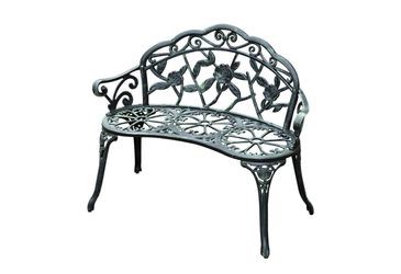 Outsunny Gartenbank Metall 2-Sitzer (01-0794)