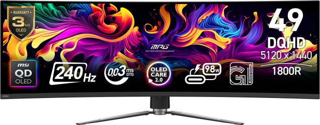 MSI MPG 491CQPXDE QD-OLED (9S6-3FA84T-020) MSI MPG 491CQPXDE QD-OLED (9S6-3FA84T-020)