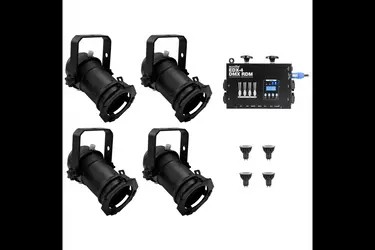 Eurolite Set 4x PAR-16 Spot dim2warm + EDX-4 DMX RDM LED-Dimmerpack