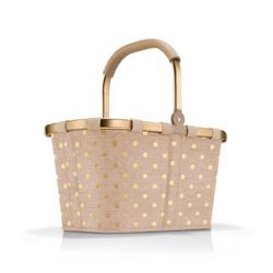 Reisenthel Carrybag Frame Metallic Dots Coffee (BK6051) Reisenthel Carrybag Frame Metallic Dots Coffee (BK6051)